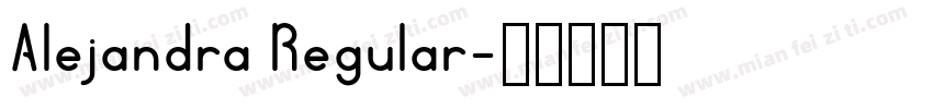Alejandra Regular字体转换